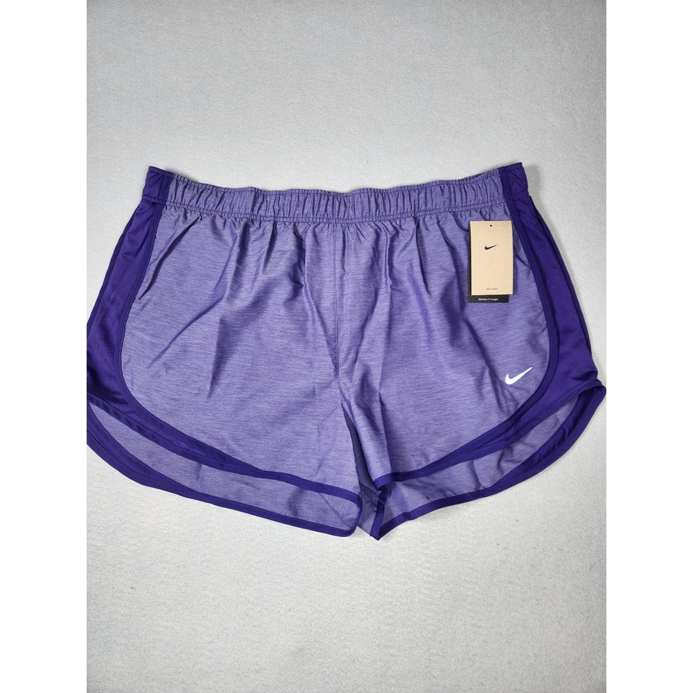 Nike Tempo Womens XXL Purple Heather Dri-FIT Running Shorts HM6096-547 New